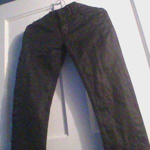 Black, faux  LR SCOOP loose cut jeans